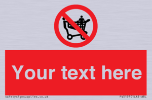 Custom No Climbing on Trolley Sign